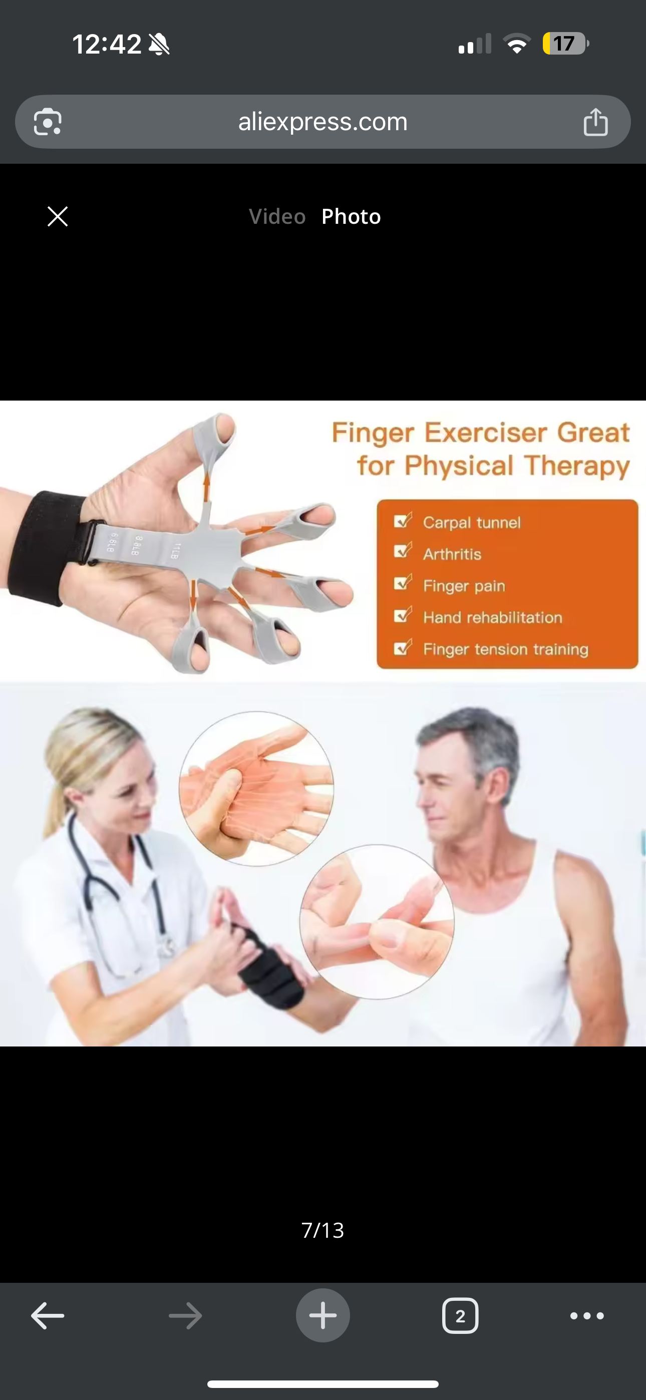 Hand Grip Strengthener Physical Tools Guitar Finger Trainer Training and Exercise Gym 6th Level Resistance Gripster Expande